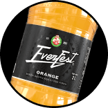Etiqueta superior de la bebida Gasificada EverFest Oranje sabor Naranja de Xauxa